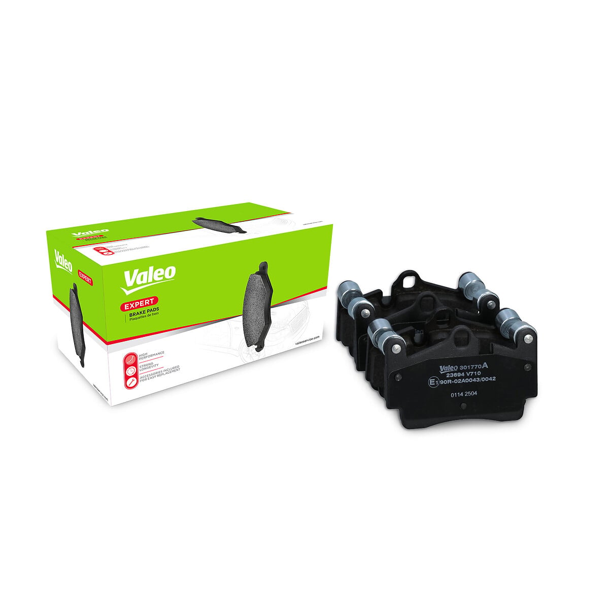 Jeu de 4 plaquettes de frein VALEO 301770A